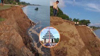 Erosión del río Amazonas provoca el colapso de una iglesia en comunidad de Loreto y amenaza viviendas cercanas a la ribera