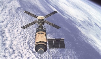 Skylab fue la primera estación espacial de Estados Unidos, permitió realizar experimentos científicos prolongados en condiciones de microgravedad (NASA)