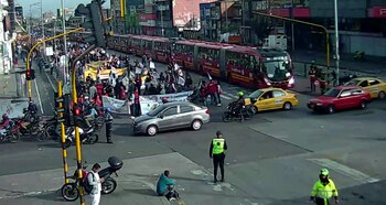 Manifestaciones en la Avenida Caracas