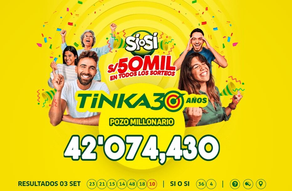 ¿Alguien ganó el pozo millonario de La Tinka del miércoles 3 de septiembre? Estos son los resultados
. Infobae Perú / Captura TV - América Televisión