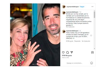 El posteo de Marcela Tinayre