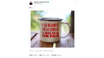 Foto: @ClaudioXGG / Twitter.