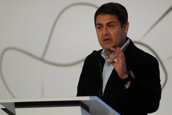 El presidente hondureño, Juan Orlando Hernández