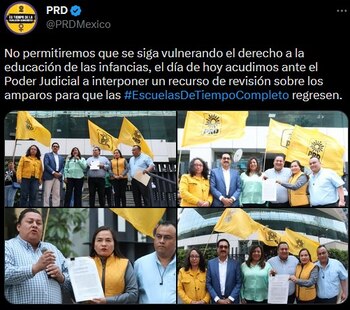 Los perredistas acudieron al Poder