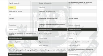 (Captura de la declaración patrimonial de Renan Barrera)