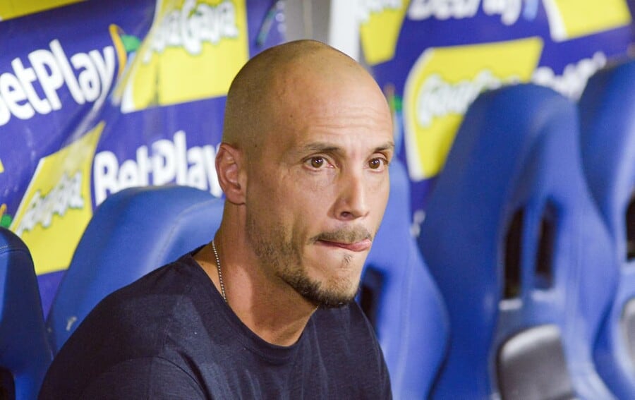 El entrenador antioqueño fue viral al mostrarse con autoridad a la hora de dar indicaciones en un entrenamiento llevado a cabo en Cascajal - crédito Jorge Cuéllar/Colprensa