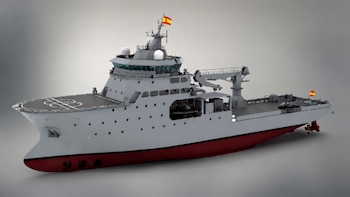 Nace el BAM-IS Poseidón, el nuevo buque de la Armada Española para rescate submarino con drones capaces de operar a 3.000 metros