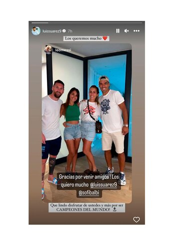 Leo Messi se mostró con