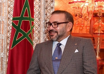 El rey Mohamed VI de