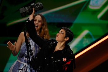 La actriz Alba Flores tras