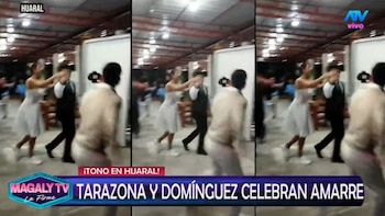 La canción que sorprendió en la boda de Karla Tarazona y provocó carcajadas en el set de Magaly. Captura: Magaly TV La Firme.