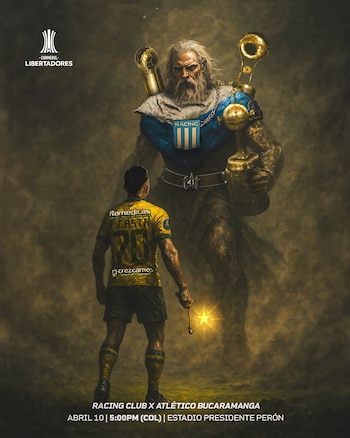 Así presentó el cuadro "Leopardo" el encuentro ante el campeón de la Recopa Sudamericana - crédito @ABucaramanga / X