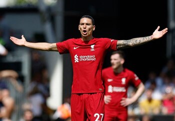 Darwin Núñez acumula 17 goles en 45 partidos con Liverpool (Action Images via Reuters/Peter Cziborra)