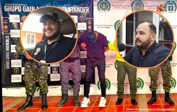 Luis Ángel Quintana Toloza (izquierda) le pagó seis millones de pesos a alias Comando Criss (capturado) para asesinar a Sibaris Lamprea - crédito redes sociales y Fiscalía