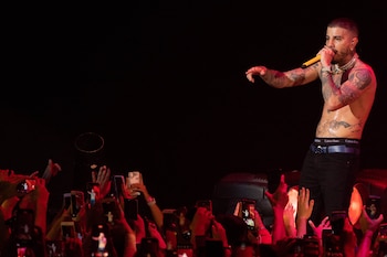 El cantante interpretó todos sus