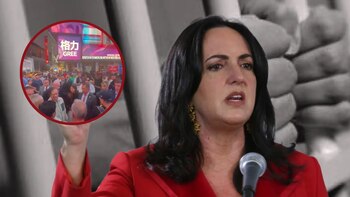 El mandatario estuvo abrazando y regalando fotografías a sus seguidores en la gran manzana