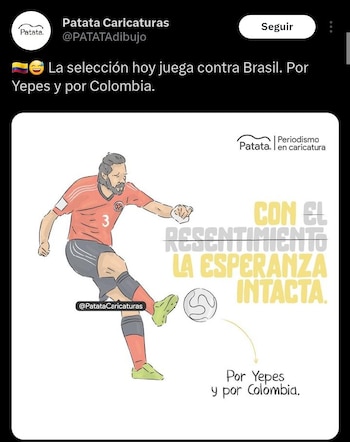 Yepes fue recordado - crédito