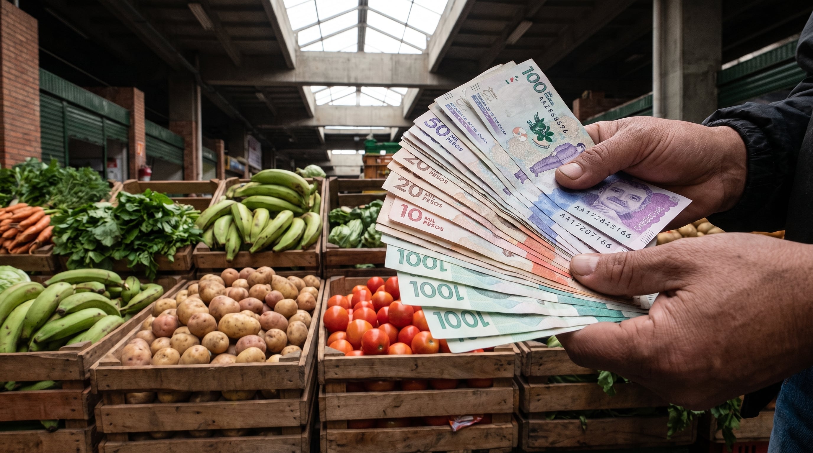 Un estudio del Banco de la República encontró que las variaciones extremas de temperatura y lluvia tienen efectos sobre los precios mayoristas de los alimentos en Colombia - crédito Imagen Ilustrativa Infobae