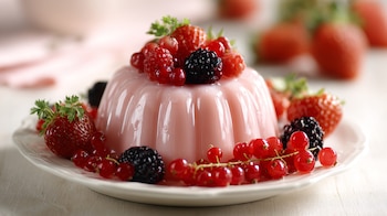 El postre con yogurt griego