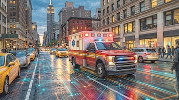 Desarrollan una IA capaz de predecir cómo se mueven las ambulancias en el tráfico urbano para mejorar los tiempos de respuesta