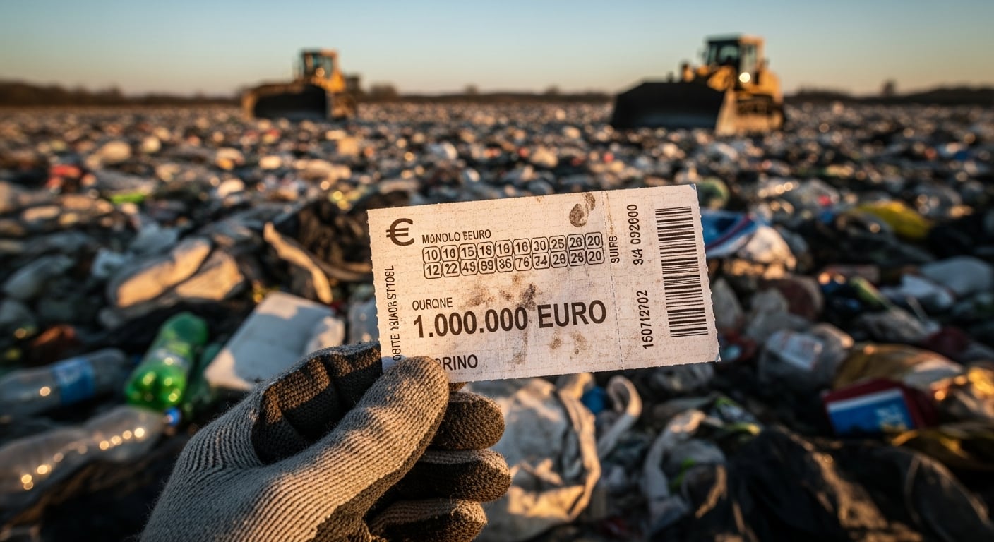 Hallan en Italia un billete ganador de un millón de euros entre seis toneladas de basura