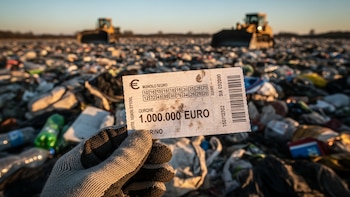 Recuperaron en Italia un billete de lotería premiado con un millón de euros entre seis toneladas de basura
