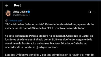 Vicky Dávila contestó al mensaje
