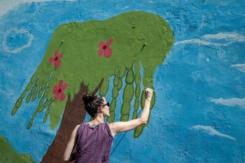 La artista plástica Soledad