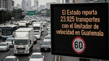 El Estado reporta 23,925 transportes con el limitador de velocidad en Guatemala