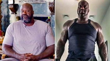 Antes y después. Shaq durante
