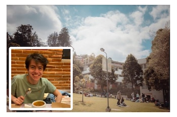 El estudiante Johan Sebastián Castellanos,