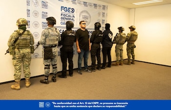 C. M. M. M., alias “El Abulón”, fue detenido en Oaxaca durante un operativo conjunto entre la Secretaría de Marina y la Fiscalía de Oaxaca. (Fiscalía General del Estado de Oaxaca)