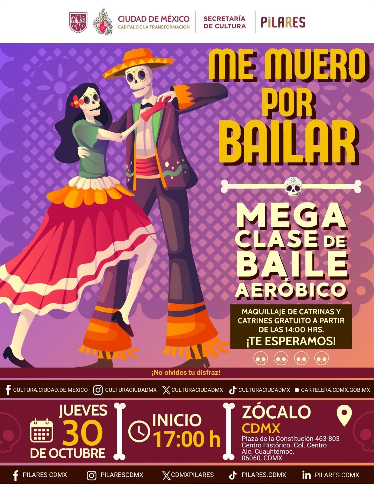 Esta actividad busca fomentar la vida saludable a través de las tradiciones mexicanas. Foto: (Gobierno de la CDMX)