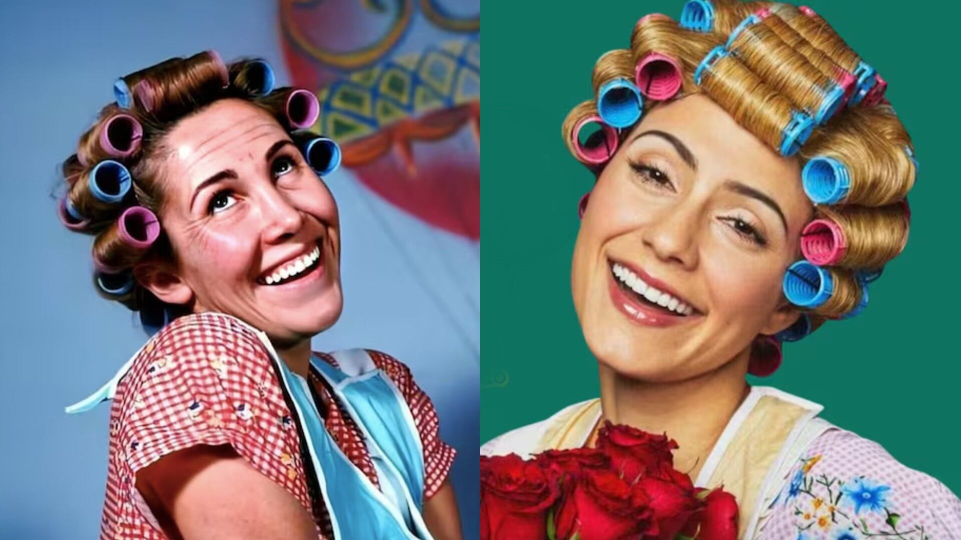 Florinda Meza y Margarita Ruiz en la serie