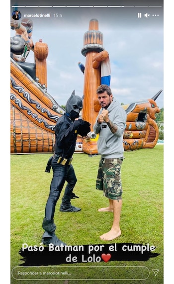 Marcelo Tinelli con Batman