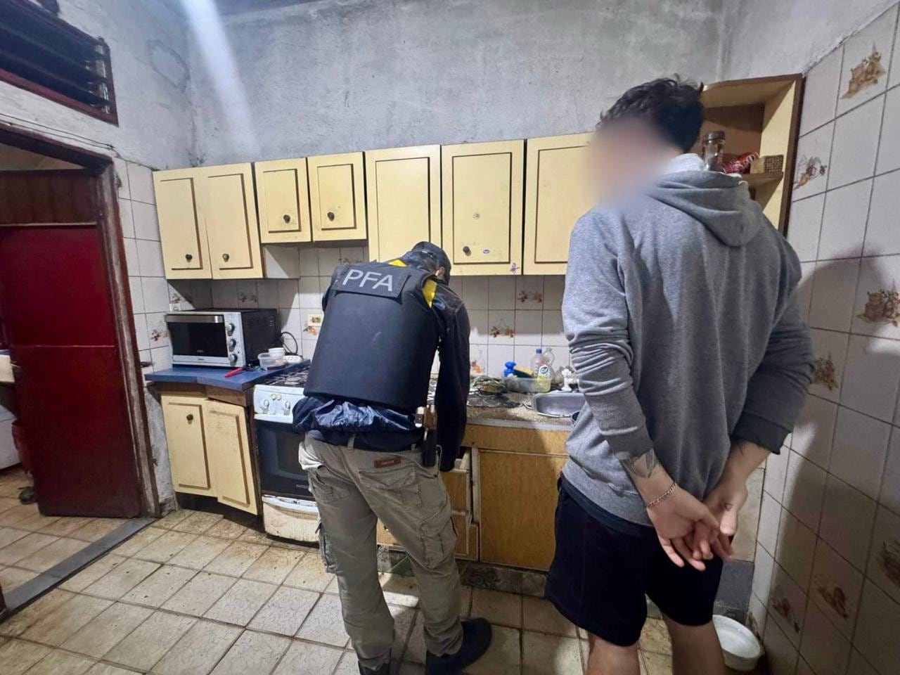 Las investigaciones llevaron a los agentes federales a la casa en González Catán