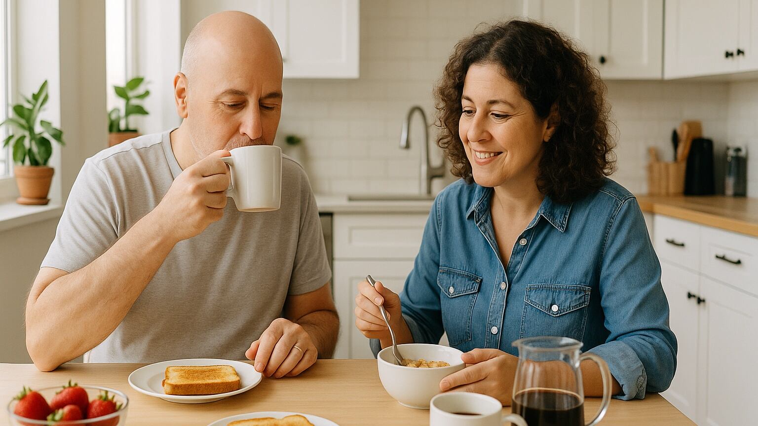 Desayunar más temprano se asocia con una mayor supervivencia a diez años en adultos mayores (Imagen ilustrativa Infobae)
