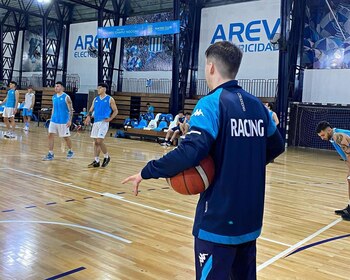 La delegación de Racing el