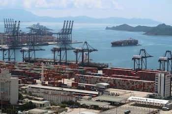 El puerto de Yantian, en