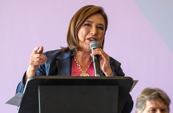 La candidata presidencial de la