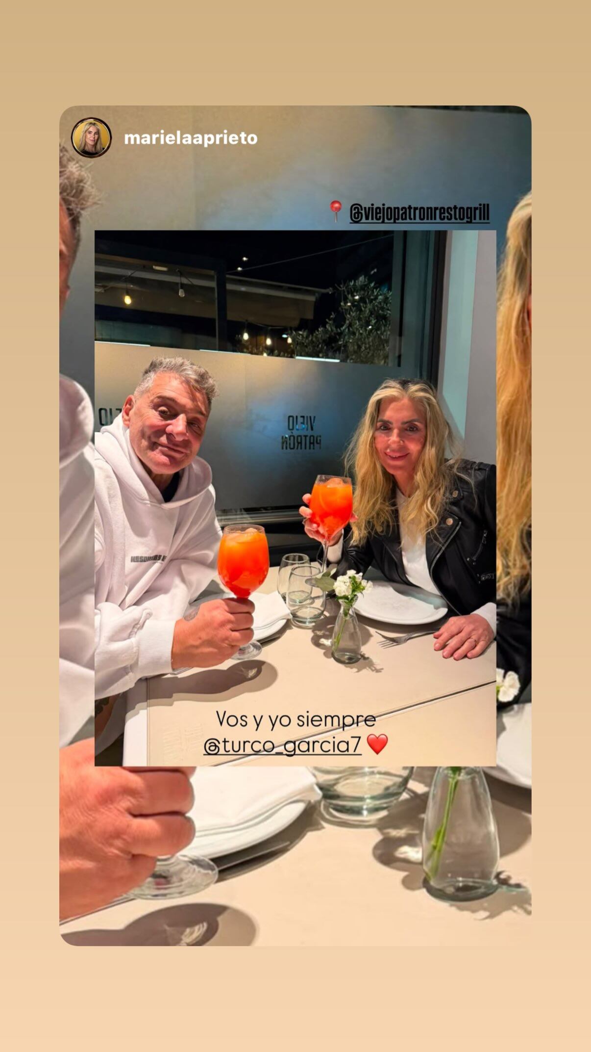 La reconciliación del Turco García y Mariela Prieto