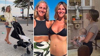 Las postales íntimas de María Belén Ludueña y su familia en Brasil: “Este bebé que nos regaló la virgencita”