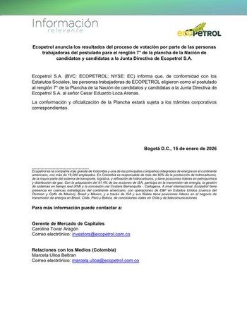 La comunicación oficial destaca que