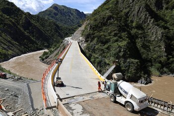 La obra fue realizada mediante