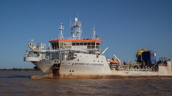 La draga ecológica Afonso de