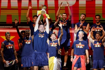 Celebraciones tras la victoria de la selección española en el Mundial 2026