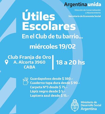 Con este flyer se promocionaba