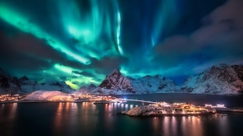 Las auroras boreales, o "luces