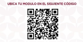 A través del código QR