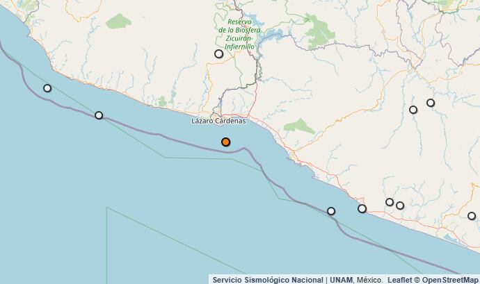 Temblor reportado en Michoacán.
(SSN)